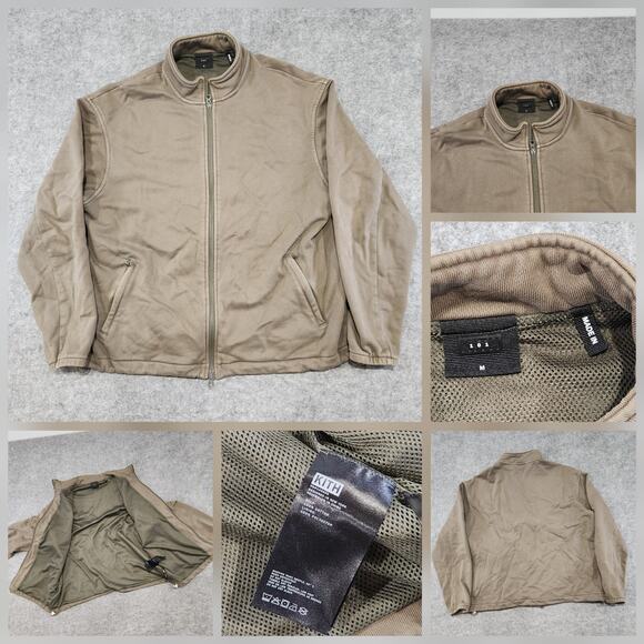 Kith 101 Mens M Medium Lined Full Zip Jacket Program Windsor Brown Bomber